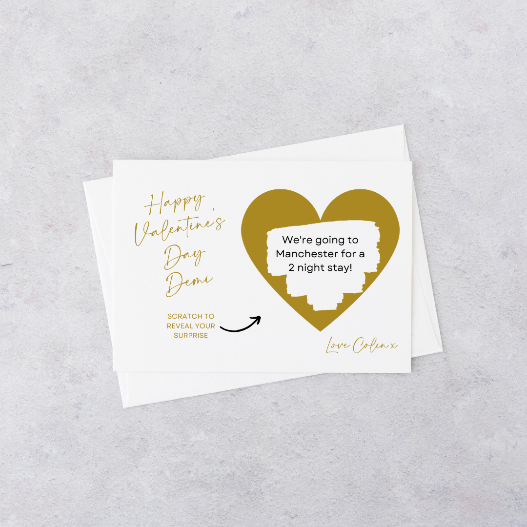 A6 Surprise Ticket Print | Personalised Birthday Ticket | Birthday Scratch Reveal | Gift Idea - Dinky Designs