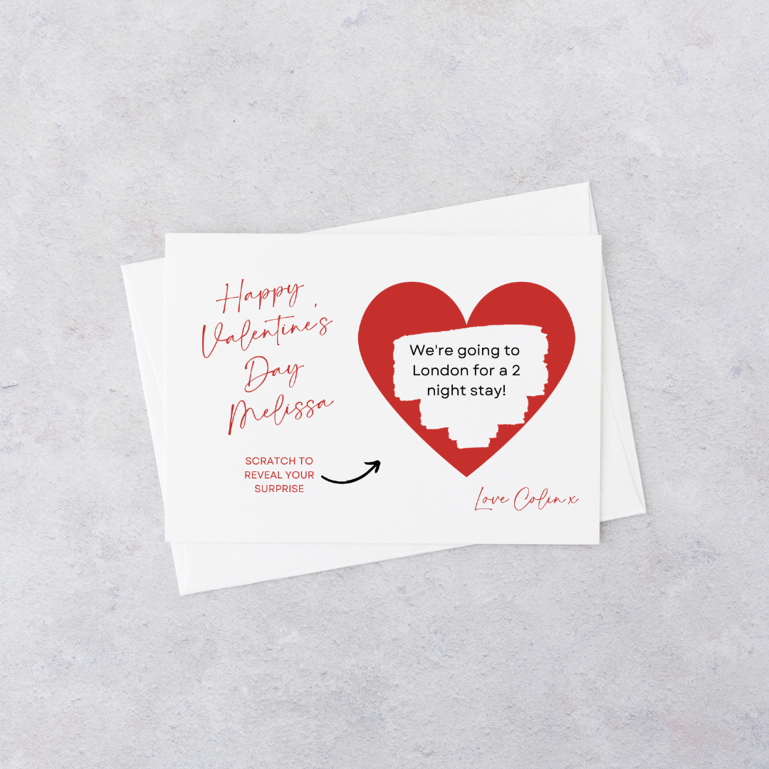 A6 Surprise Ticket Print | Personalised Birthday Ticket | Birthday Scratch Reveal | Gift Idea - Dinky Designs