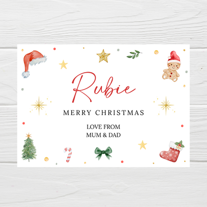 Rectangle Stickers | Christmas Stickers | Personalised Christmas Wrapping