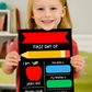 Children's Multi Coloured Print | First Day Of School Photo Prop | Laminated Keepsake