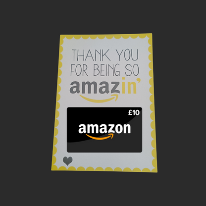 SALE - Amazon Gift Card Backing Print | Gift Idea