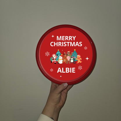 Christmas Sticker | Personalised Chocolate Tub Sticker | Christmas Gift Idea