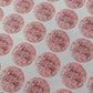 Blush Pink Birthday Stickers | Sticker Sheet 45mm Circles | Party Stickers | Circle Stickers | Sticker Sheet