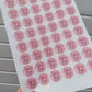 Blush Pink Birthday Stickers | Sticker Sheet 45mm Circles | Party Stickers | Circle Stickers | Sticker Sheet