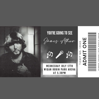 Custom Surprise Ticket Print | Personalised Ticket Voucher | Gift Idea | ANY DESIGN - Dinky Designs