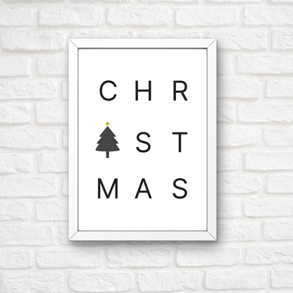Christmas Print | Christmas Word Print | Christmas Decor