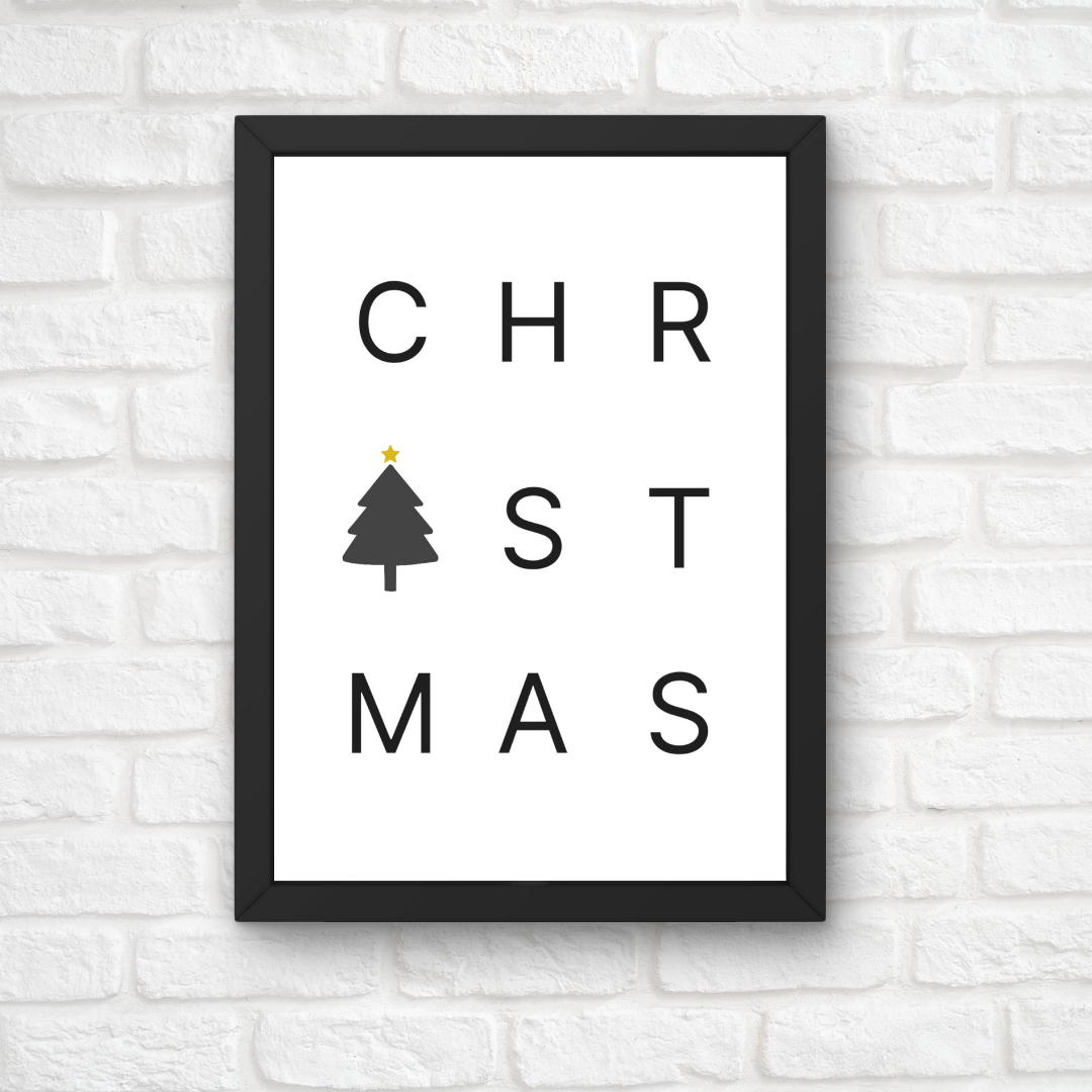 Christmas Print | Christmas Word Print | Christmas Decor