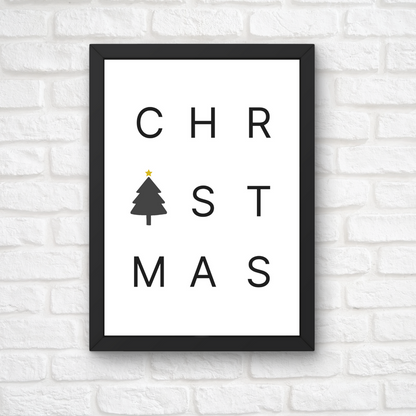 Christmas Print | Christmas Word Print | Christmas Decor