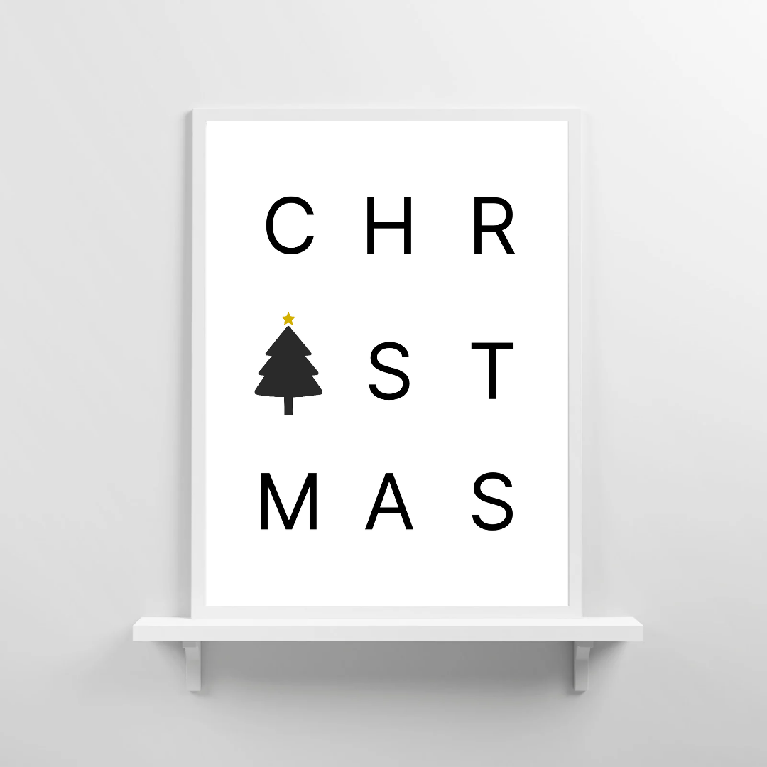 Christmas Print | Christmas Word Print | Christmas Decor