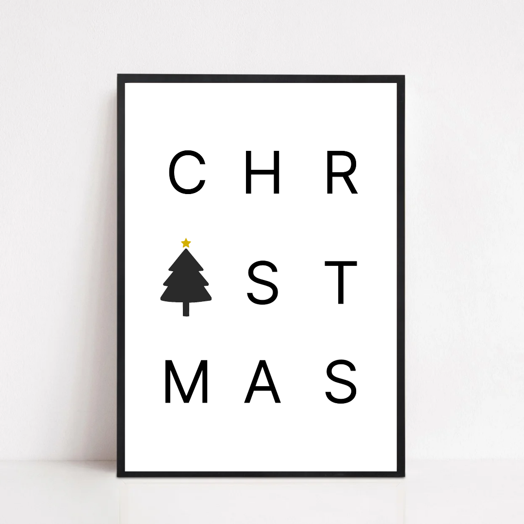 Christmas Print | Christmas Word Print | Christmas Decor
