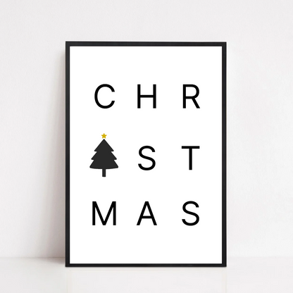 Christmas Print | Christmas Word Print | Christmas Decor