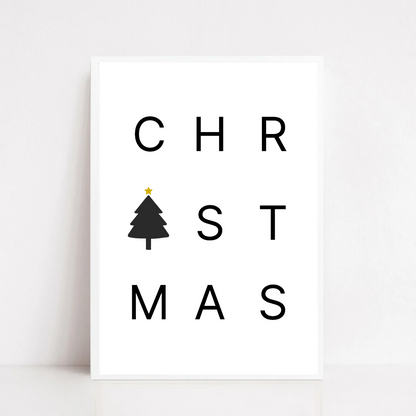 Christmas Print | Christmas Word Print | Christmas Decor