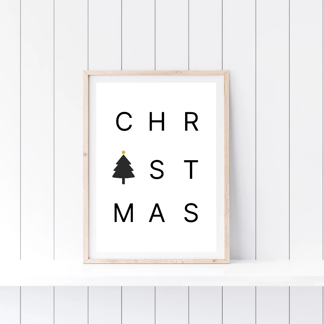 Christmas Print | Christmas Word Print | Christmas Decor