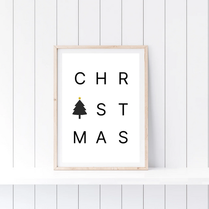 Christmas Print | Christmas Word Print | Christmas Decor