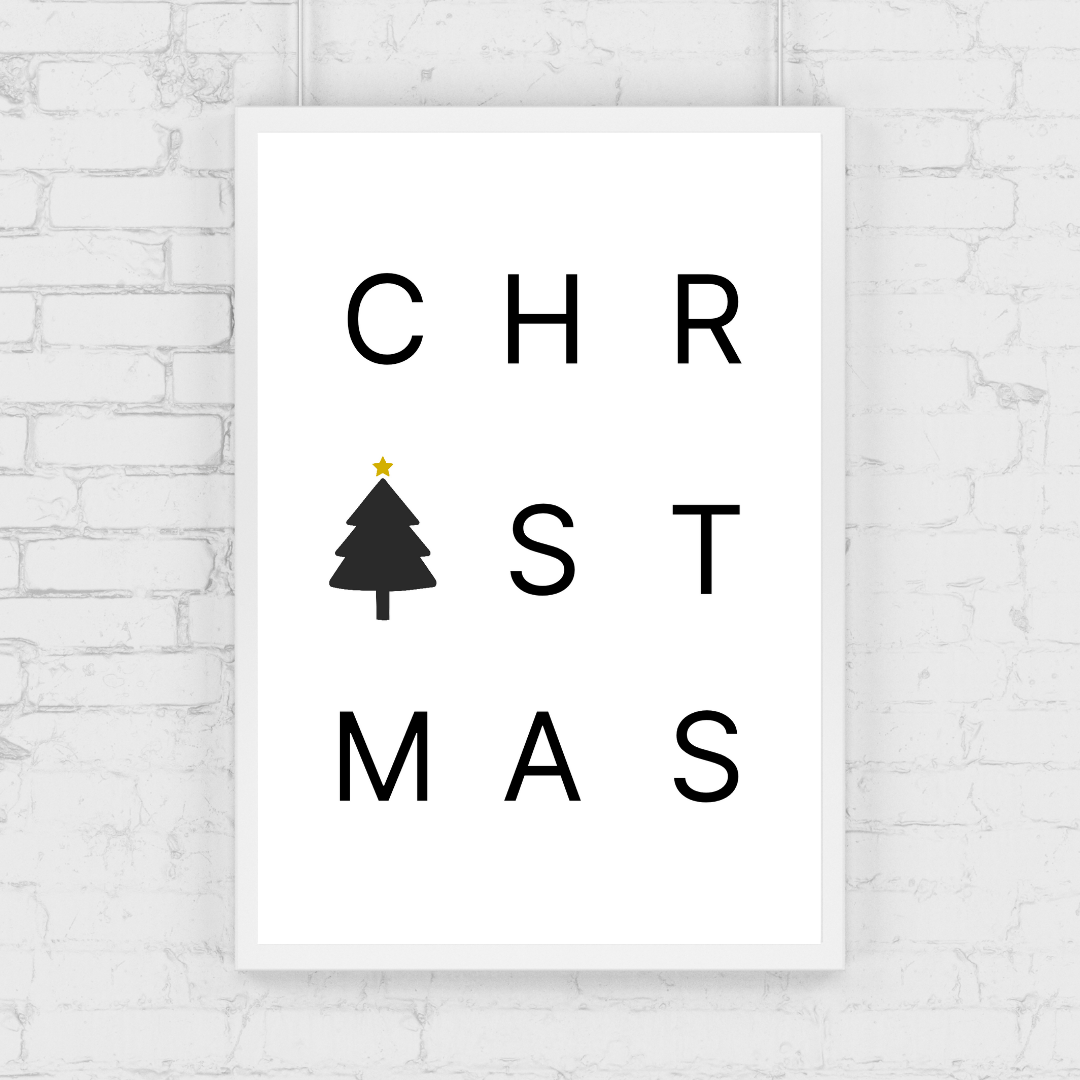 Christmas Print | Christmas Word Print | Christmas Decor