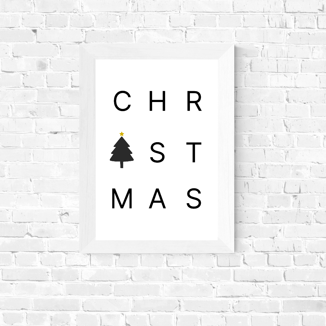 Christmas Print | Christmas Word Print | Christmas Decor