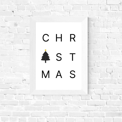 Christmas Print | Christmas Word Print | Christmas Decor