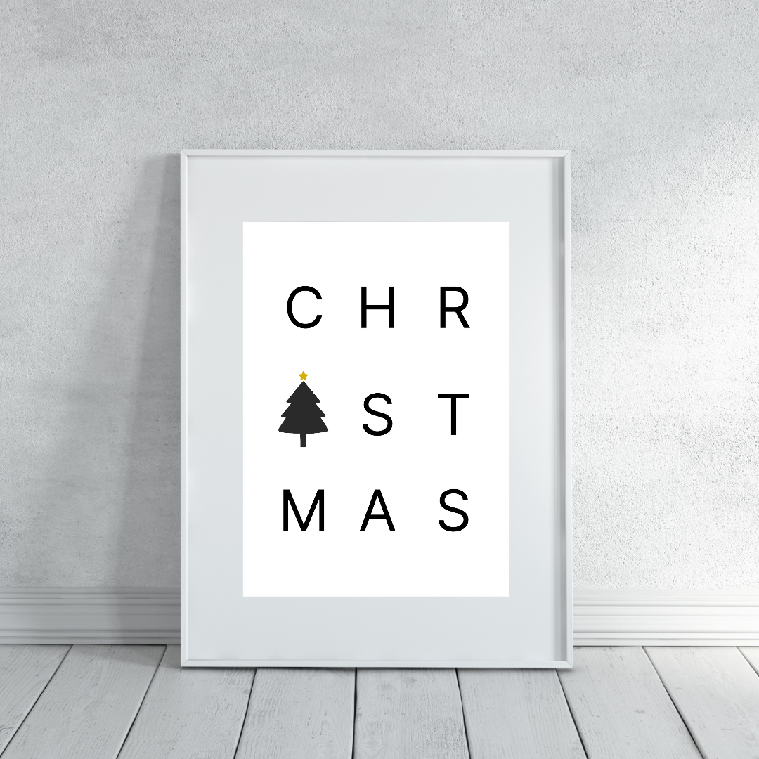 Christmas Print | Christmas Word Print | Christmas Decor