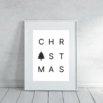 Christmas Print | Christmas Word Print | Christmas Decor