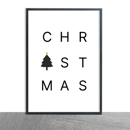 Christmas Print | Christmas Word Print | Christmas Decor