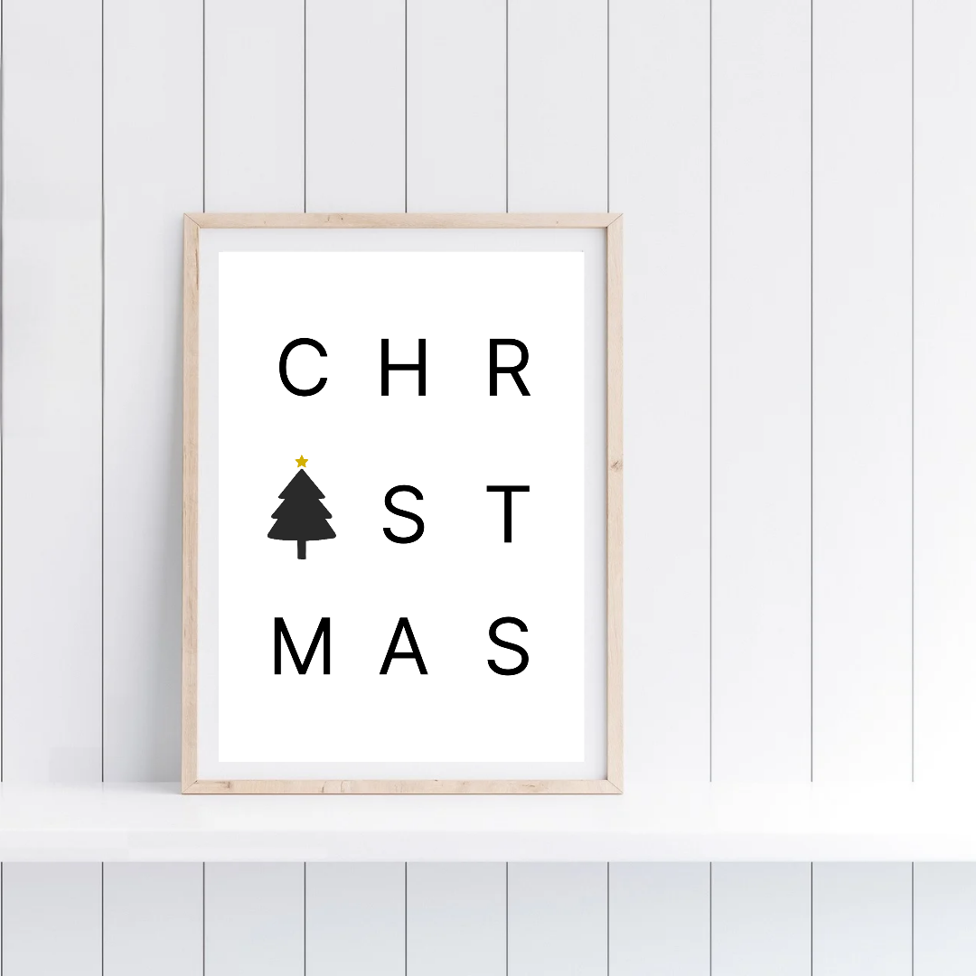 Christmas Print | Christmas Word Print | Christmas Decor