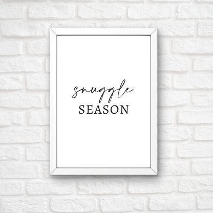 Christmas Print | Snuggle Season | Winter Decor