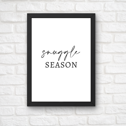 Christmas Print | Snuggle Season | Winter Decor