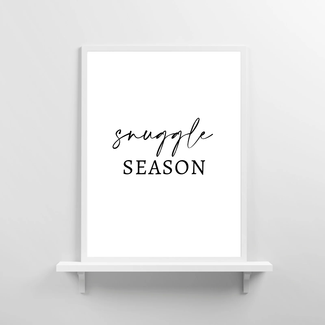Christmas Print | Snuggle Season | Winter Decor