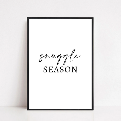 Christmas Print | Snuggle Season | Winter Decor