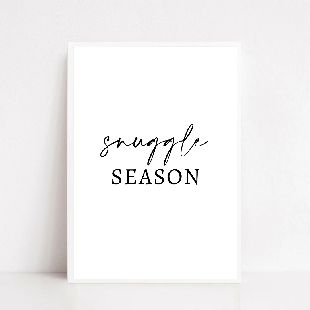Christmas Print | Snuggle Season | Winter Decor