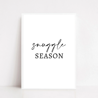 Christmas Print | Snuggle Season | Winter Decor