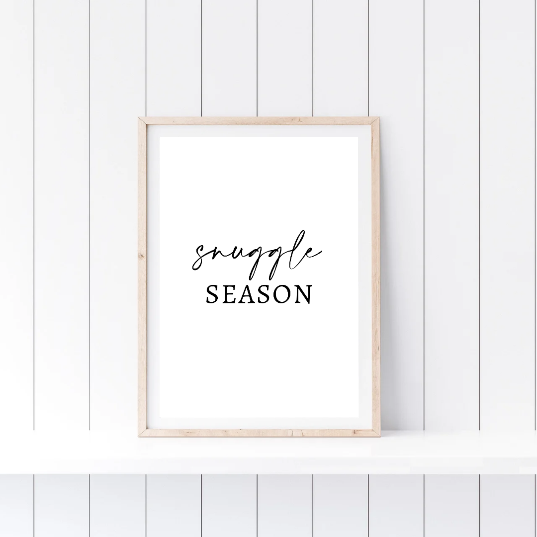 Christmas Print | Snuggle Season | Winter Decor