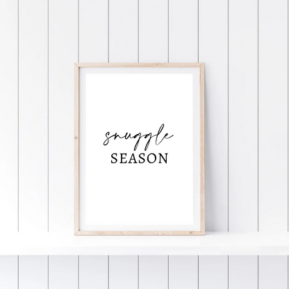 Christmas Print | Snuggle Season | Winter Decor