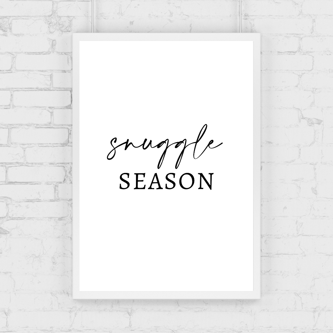 Christmas Print | Snuggle Season | Winter Decor
