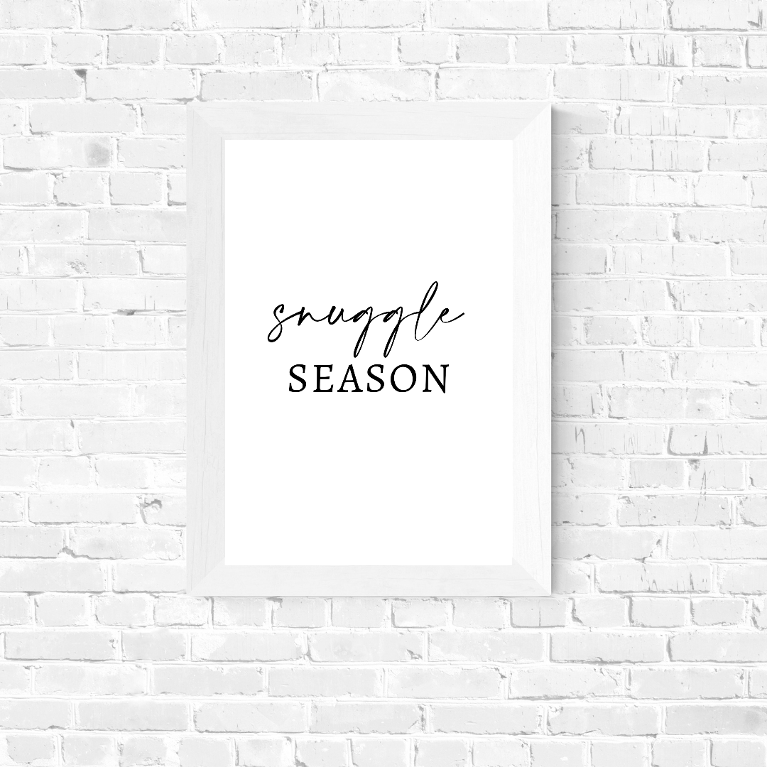 Christmas Print | Snuggle Season | Winter Decor