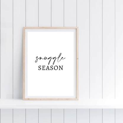 Christmas Print | Snuggle Season | Winter Decor
