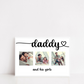 Father's Day Print | Daddy & His Girls Print | Personalised Photo Print | Father's Day Gift