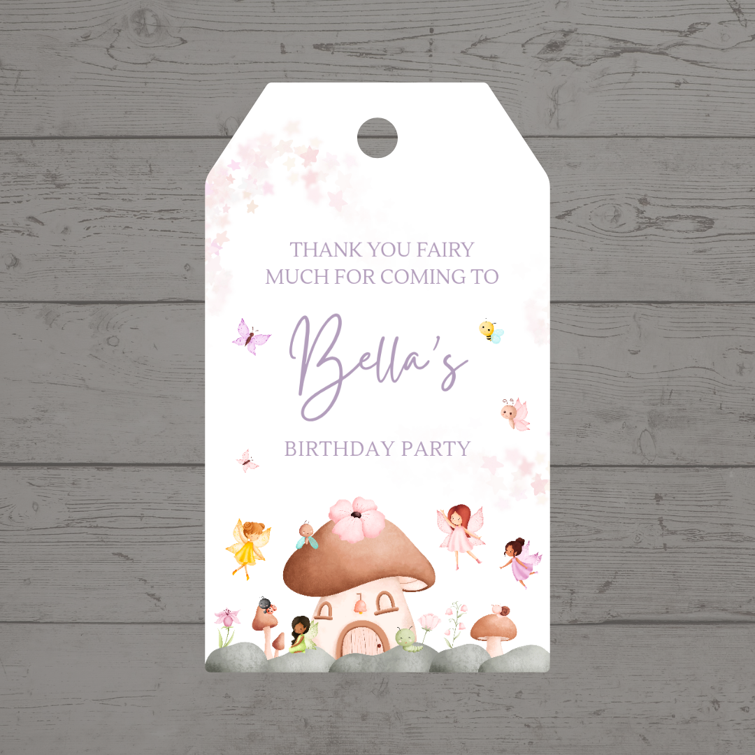 Gift Tags | Fairy Party Gift Tags | Party Tags | Party Gift Tags | Fairy Party Theme