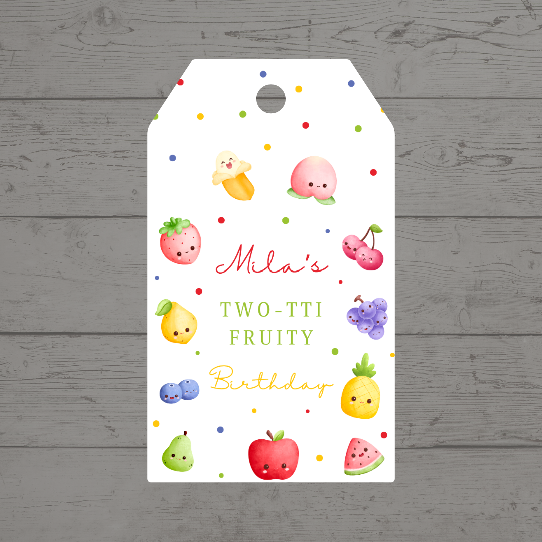 Gift Tags | Fruit Party Gift Tags | Party Tags | Party Gift Tags | Fruit Party Theme