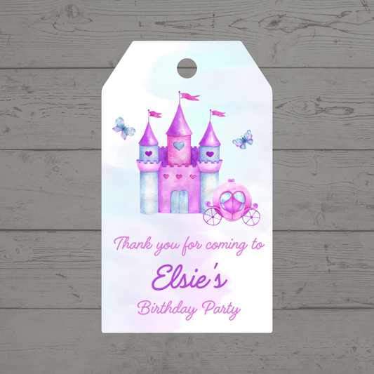 Princess Gift Tags | Princess Party Gift Tags | Rectangle Gift Tags - Dinky Designs