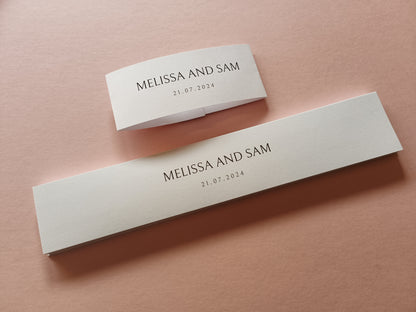 Wedding belly bands