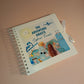 STICKER ONLY - Personalised Travel Scrapbook Sticker | Blue Travel Scrapbook Label | Personalised Travel Gift Idea