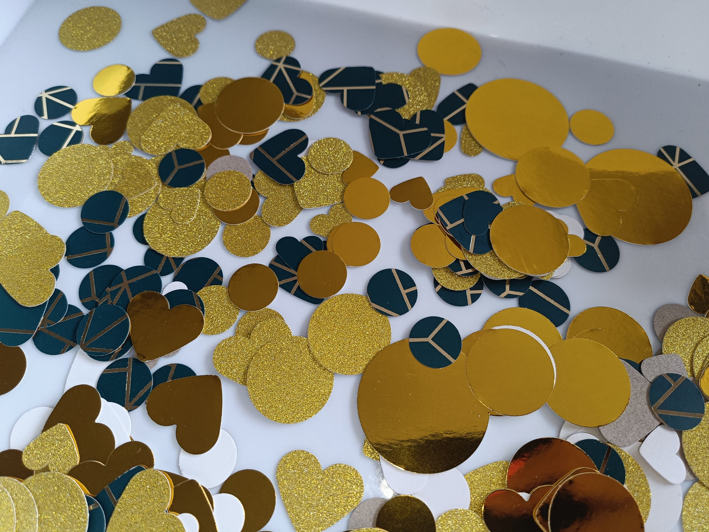 SALE ITEM | Green Gold Confetti
