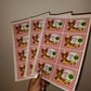 24 x Red Teddy Bear Picnic Stickers | Hallie Turns One Stickers | SALE ITEM