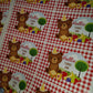 24 x Red Teddy Bear Picnic Stickers | Hallie Turns One Stickers | SALE ITEM