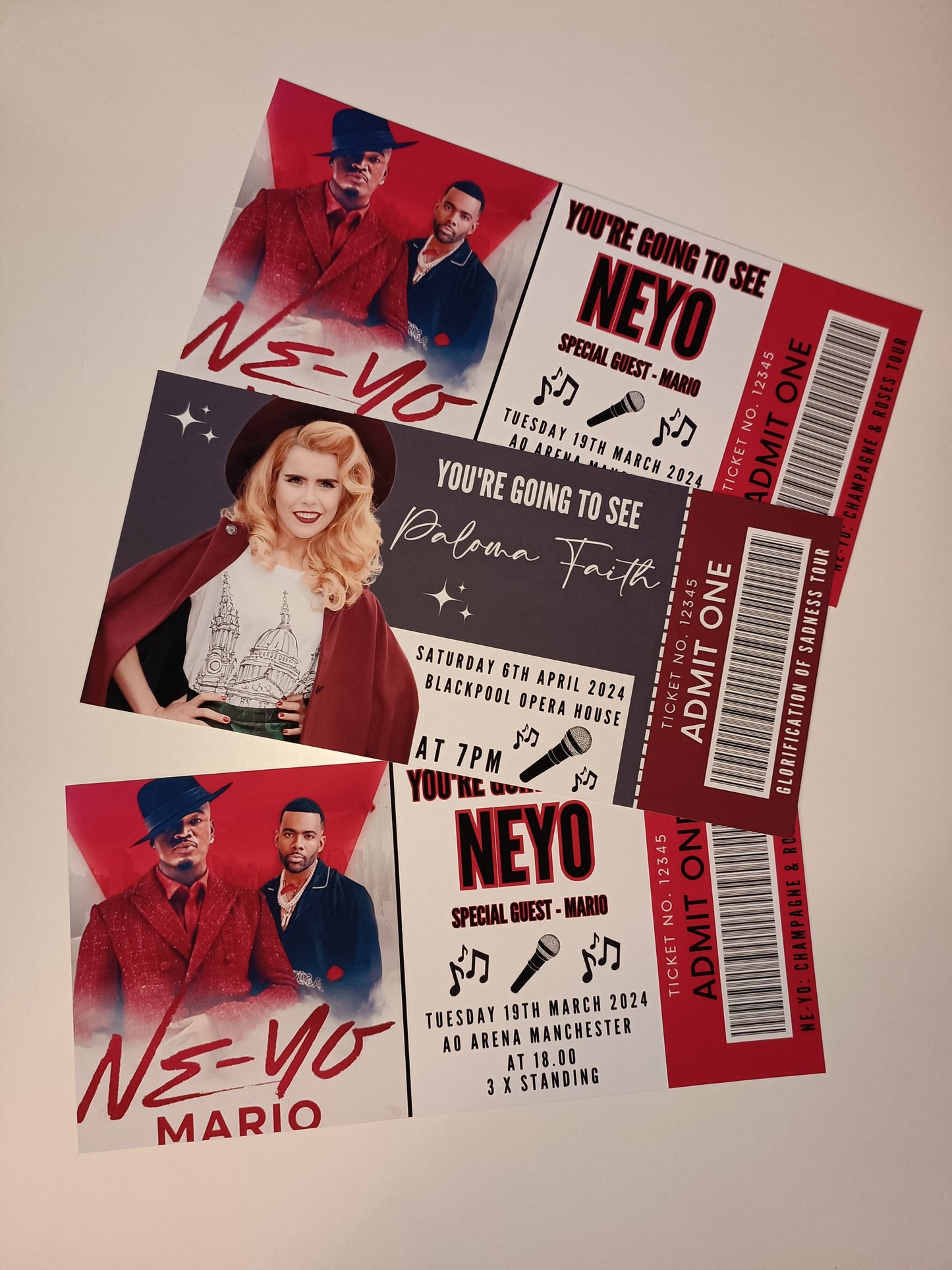 Custom Surprise Ticket Print | Personalised Ticket Voucher | Gift Idea | ANY DESIGN - Dinky Designs