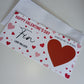 Red Surprise Valentine Ticket Print | Personalised Valentine Ticket | Valentine Scratch Reveal | Gift Idea, Design 1