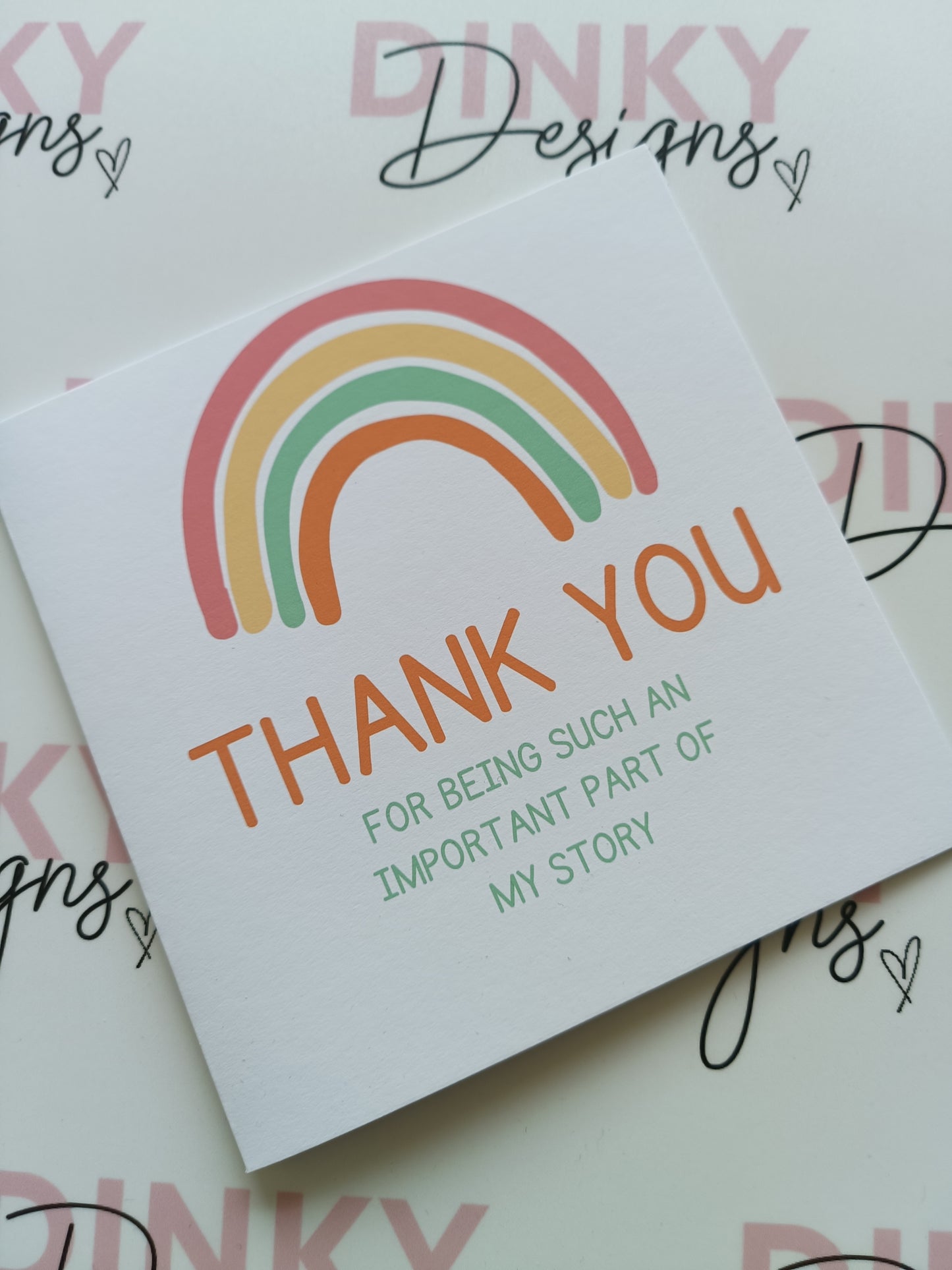 SALE | Teacher Card | Thank You For Being Such An Important Part Of My Story Card