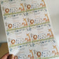 SALE | 8 x Safari Animal Party Stickers | Thank You For Celebrating Enzo's 1st Birthday Party
