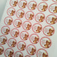 SALE ITEM | 35 x Teddy Bear Picnic Birthday Party Stickers | Thank You For Coming To Charlie's 1st Birthday Party